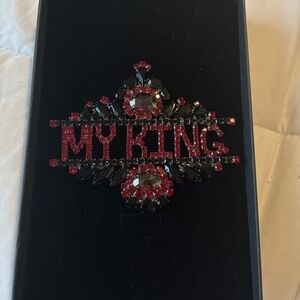 Swarovski Fierce Jewels by J. Griffin drag king brooch; royal court, COSPLAY